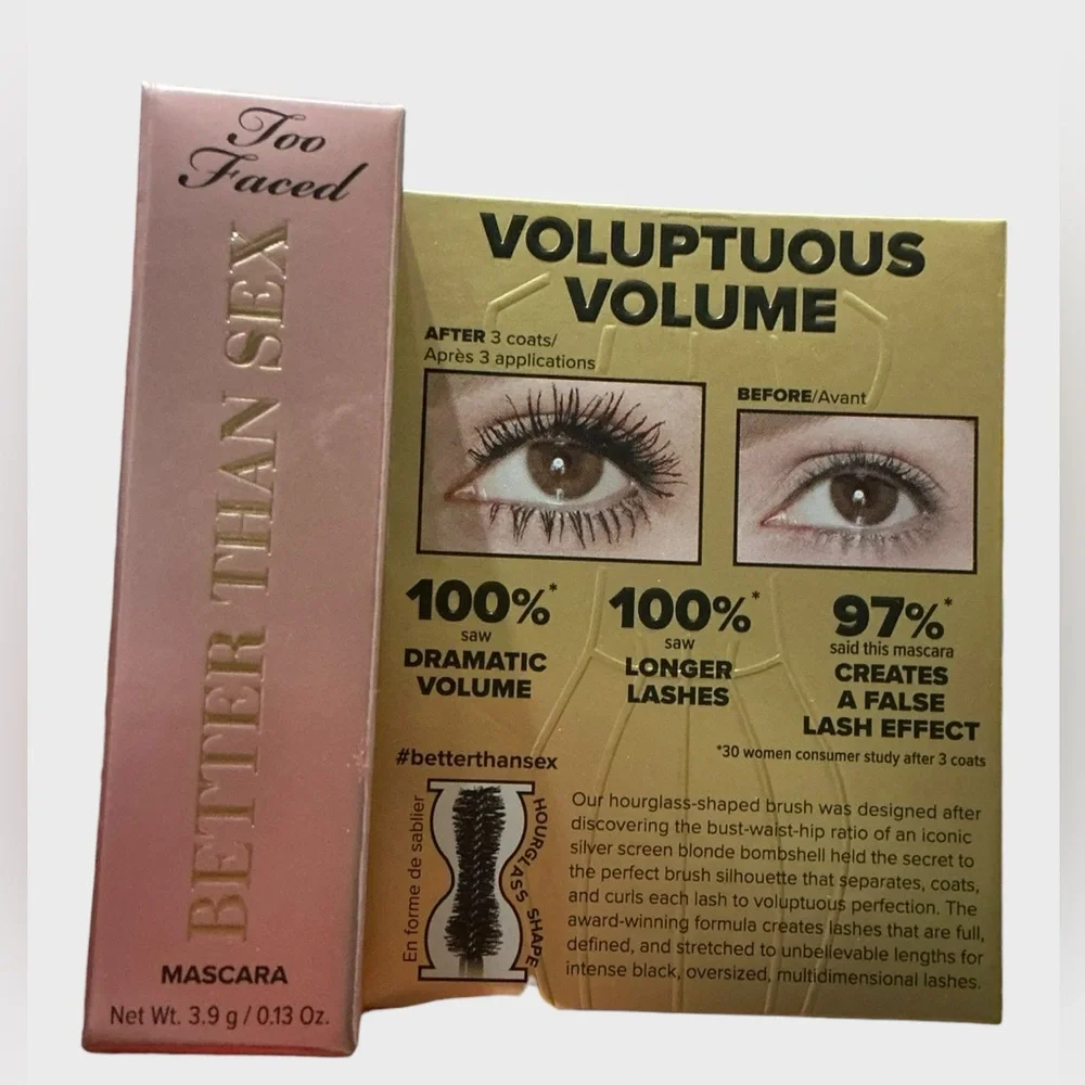 Too Faced Tarte Mini Mascara Duo Better Than Sex NWT